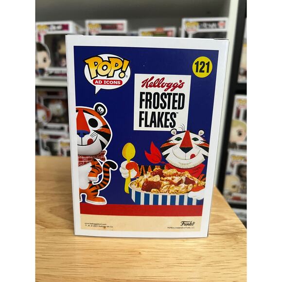 VAULTED EXCLUSIVE Classic Tony Tiger Funko Pop #121 Frosted Flakes Cereal Ad - Picture 3 of 6